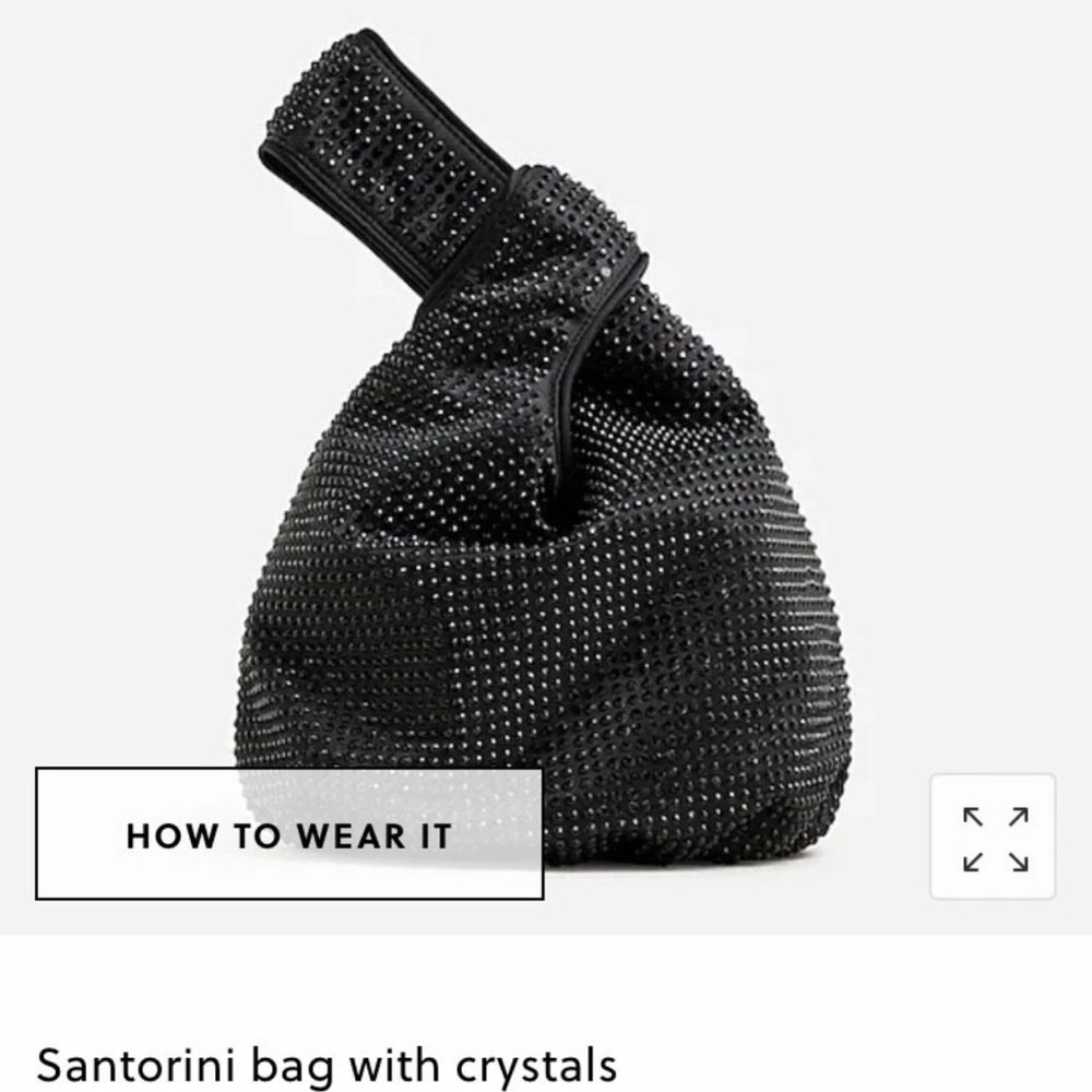 NWT J.Crew Black Santorini Handbag - Picture 3 of 6